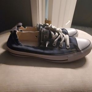 Navy slip on converse